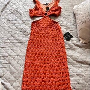 Lulu knit crochet dress. New with tags